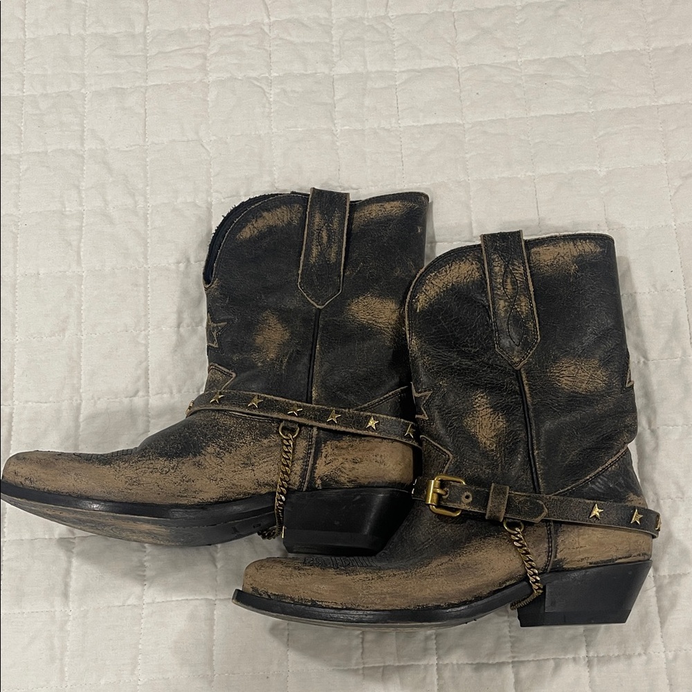 Golden Goose Wish Star Distressed  Boots - Picture 3 of 5